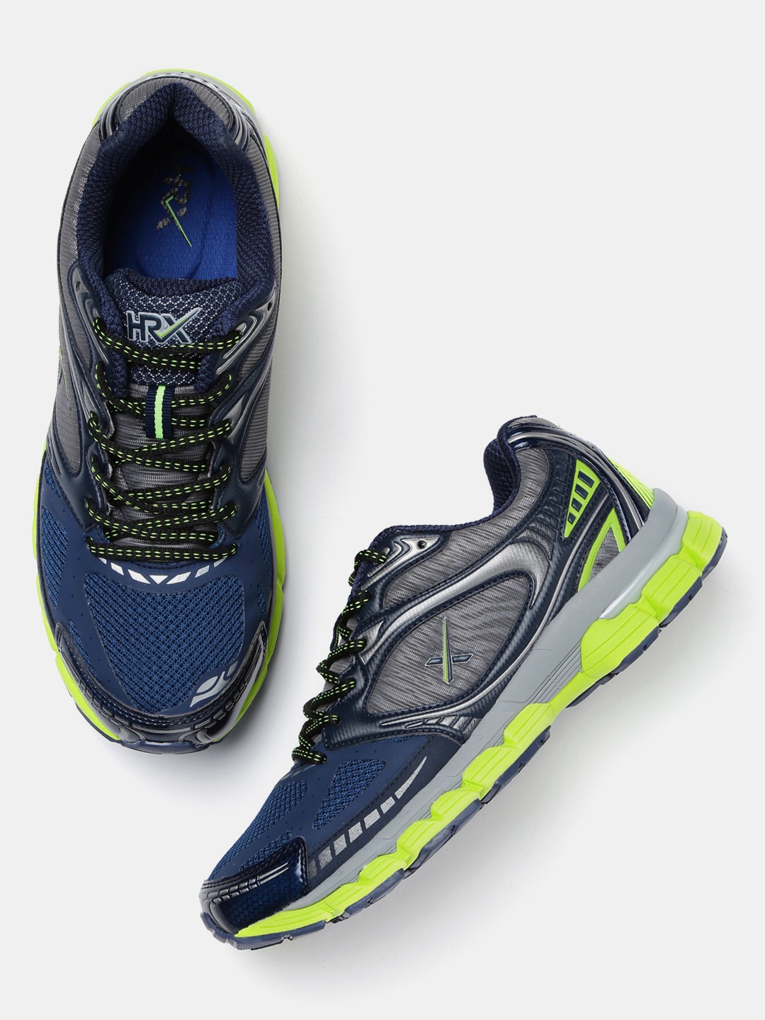 Men Navy & Grey Running Shoes 